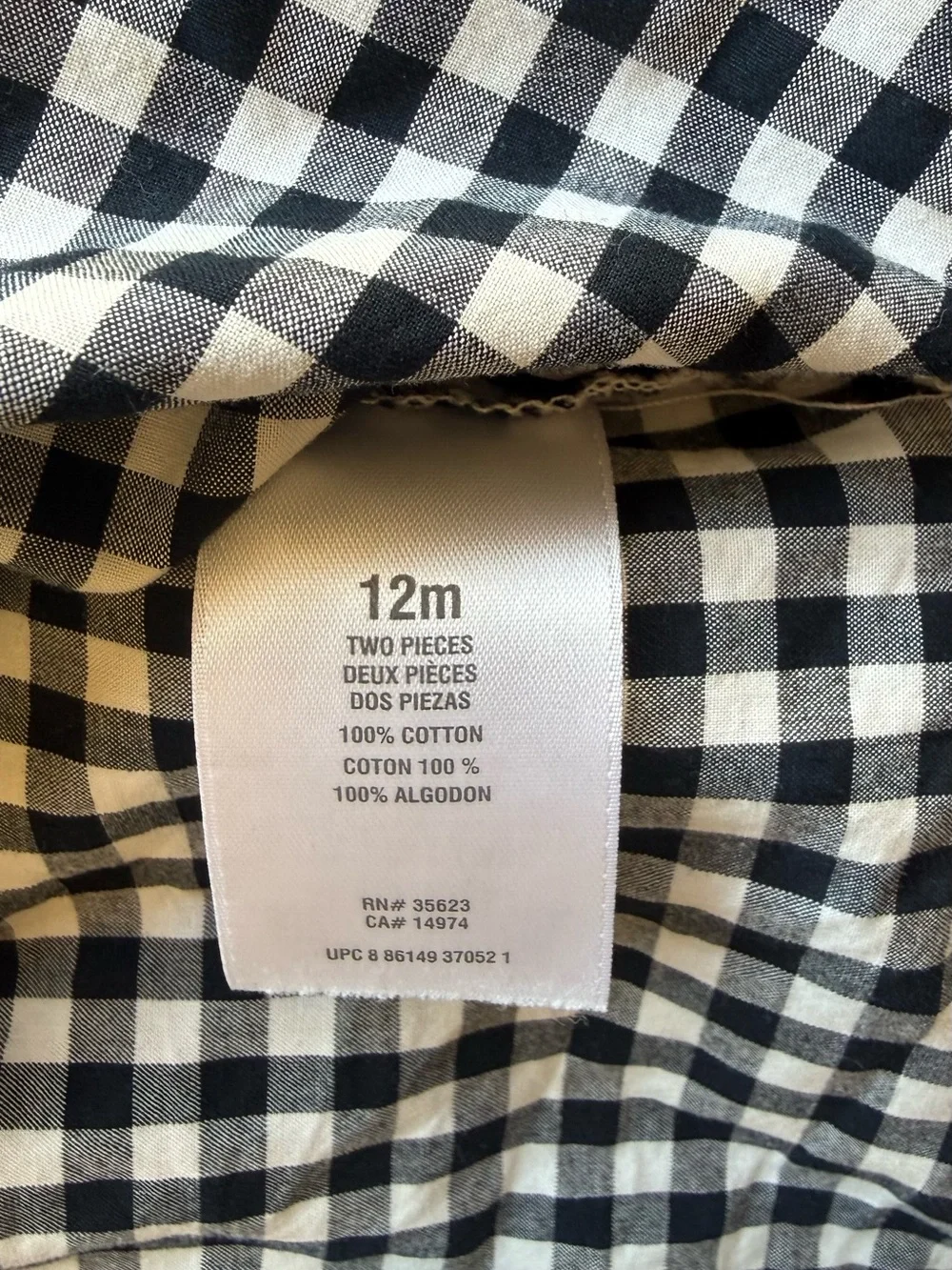 Carter's Boy’s Plaid Botton-Down Long Sleeve Shirt | Size 12M Months | EUC
